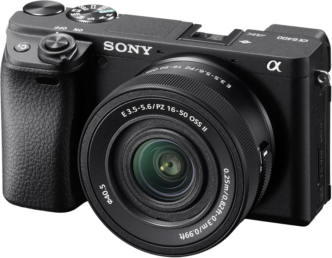 Sony Alpha 6400 cámara mirrorless (APS-C) con objetivo 16-50mm f/3.5-5.6, 24.2MP, grabación en 4K, enfoque automático 0.02s y pantalla inclinable, ideal para creadores de contenido y vlogs foto 3