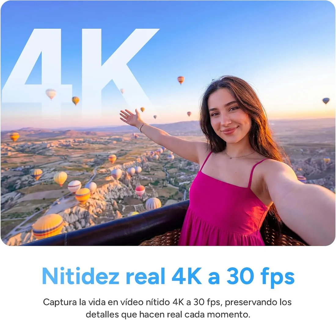 SJCAM C100 Pro Cámara Deportiva 4K, Thumb Bodycam con 64GB,32g,148 Min | 120° POV, Impermeable 30m, WiFi, Ideal para viajes, Vlogging y grabaciones POV foto 2