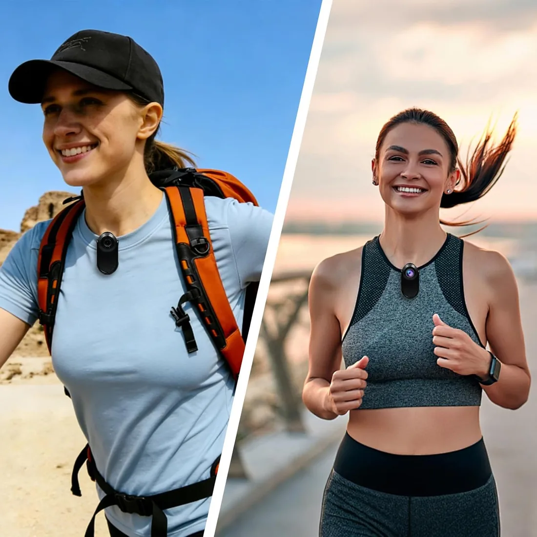 Xilecam Mini Cámara Deportiva Magnética Resistente al Agua hasta 40 Metros | CámaraPara Moto Ligera para Uso Corporal, Cámara Deportiva POV, Ideal Para Motocicleta, Bicicleta,Viajes y Trabajo foto 2