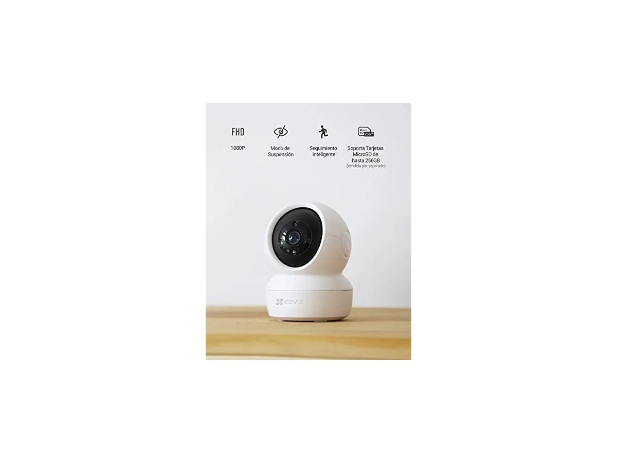 EZVIZ Kit de 2 Cámaras Vigilancia WiFi Interior 360º, C6N Camara Vigilancia Bebe 1080P, Visión Nocturna,… foto 2