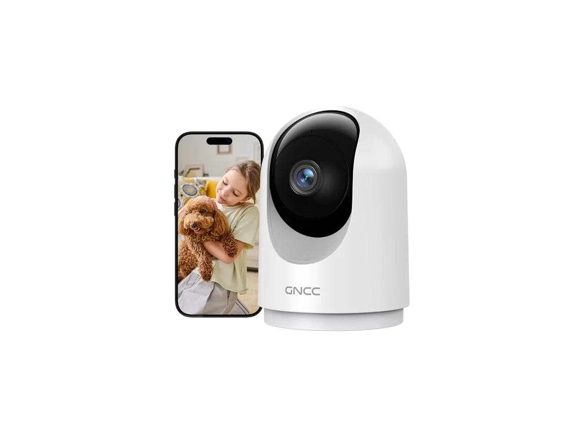 GNCC Cámara Vigilancia WiFi Interior 2K 3MP 2.4/5GHz Visión Nocturna 1 Pack foto 2