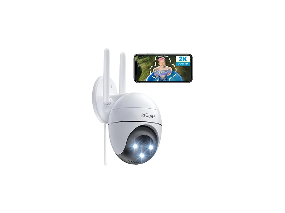 ieGeek 2K Camara Vigilancia WiFi Exterior con Eléctrico, PTZ 355°, Detección de Humano, Seguimiento… foto 2