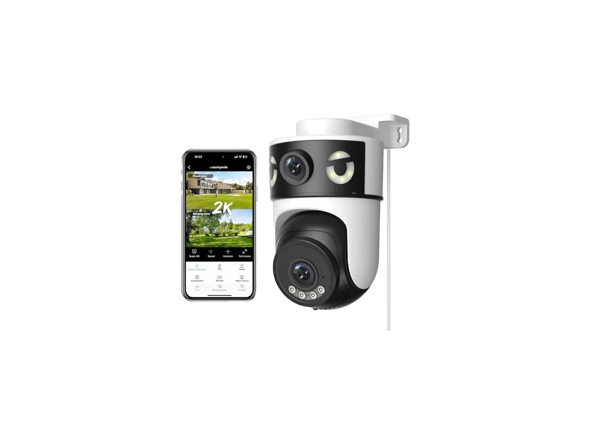 Reobiux 2K Camara Vigilancia WiFi Exterior con Doble Lente, Cámara IP Vigilancia Domicilio con Visión… foto 2