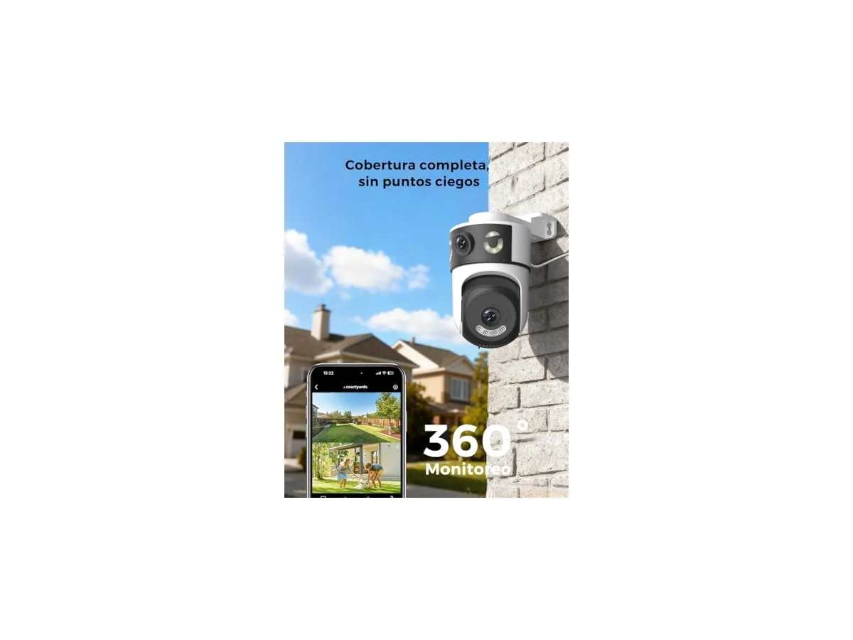 Reobiux 2K Camara Vigilancia WiFi Exterior con Doble Lente, Cámara IP Vigilancia Domicilio con Visión… foto 3