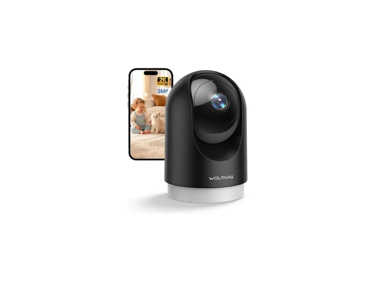WOLFANG Cámara Vigilancia Interior 2K, Cámara Vigilancia Domicilio WiFi 360° PTZ con Seguimiento, Vision… foto 2