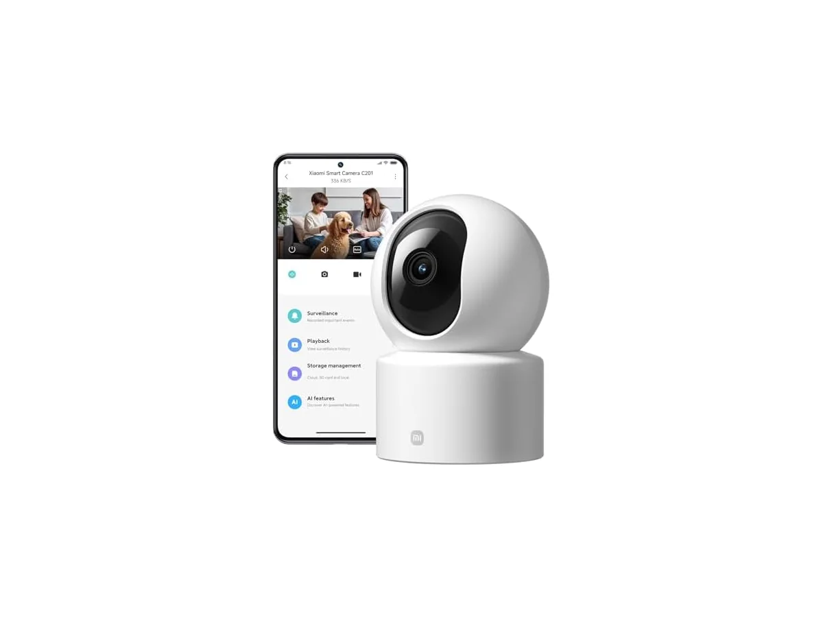 XIAOMI C201 Camara Vigilancia WiFi Interior, 1080P HD Camara Vigilancia foto 2