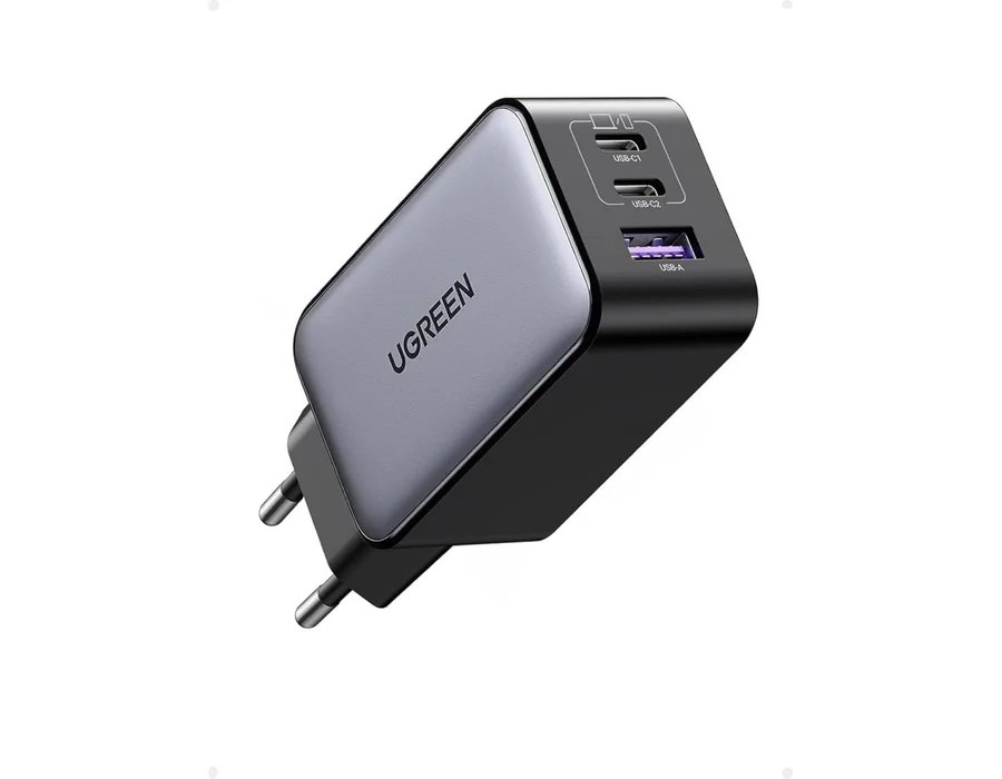 UGREEN Nexode 65W Cargador USB C Carga Rápida Múltiple Puertos (Gris)