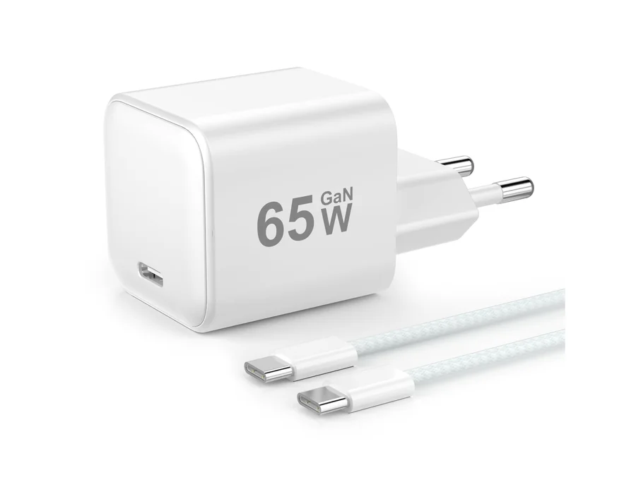 YISH 65W Cargador USB C Carga Rapida：GAN Enchufe Tipo C Cargador PD Cabezal Compatible con iPhone 17 16 15 Samsung S26 S25 S24 MacBook Cargador Movil Carga Rapida USB C Adaptador c
