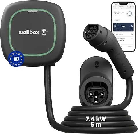 Wallbox Pulsar MAX 7.4kW, Cargador Coche Electrico Cable 5M, Cargador EV foto 3