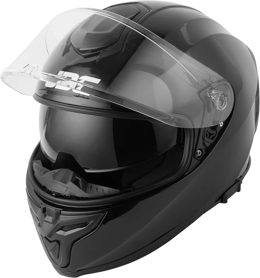 JDC Casco de Moto Integral - Doble Visera Retráctil ECE 22.06 - Sabre