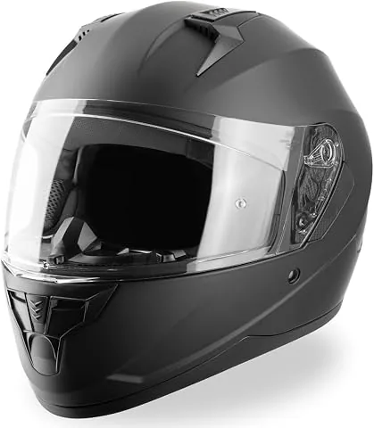 VINZ Vigo Casco Integral Moto | con Visera | ECE 22.06 Homologado | Casco Scooter & Ciclomotor | En Tamaño XS - XXL | para Hombre y Mujer
