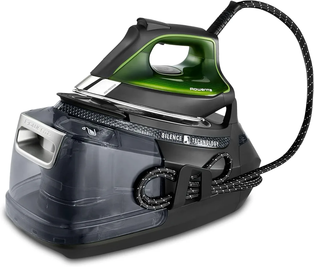 Rowenta Silence Steam Pro, Centro de Planchado, Golpe de vapor de 600 g/min | Potencia de 2800 W, 8 Bares, Desinfecta tus prendas, Suela Microsteam, Sistema antical, Depósito 1,3L, DG9248 foto 2