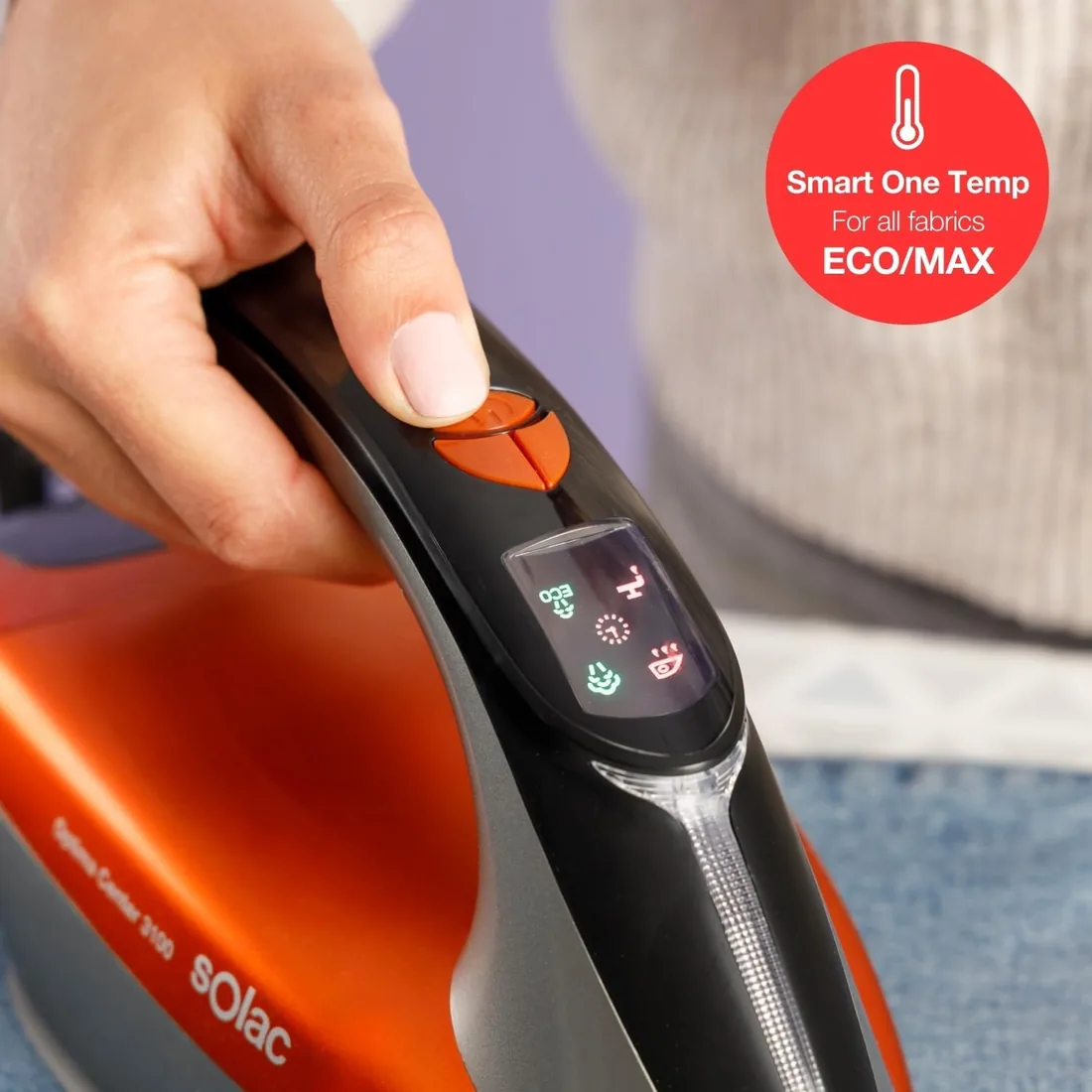 Solac - Centro de Planchado 3000W, 7 Bares, Golpe Vapor 400g, Antigoteo foto 3
