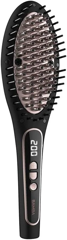 Cecotec Cepillo Alisador Eléctrico Bamba InstantCare 900 Perfect Brush. 61 W, Revestimiento de Queratina y Aceite de Argán e ión real, Temperatura Regulable, Cabezal Cerámico, Autoapagado foto 2