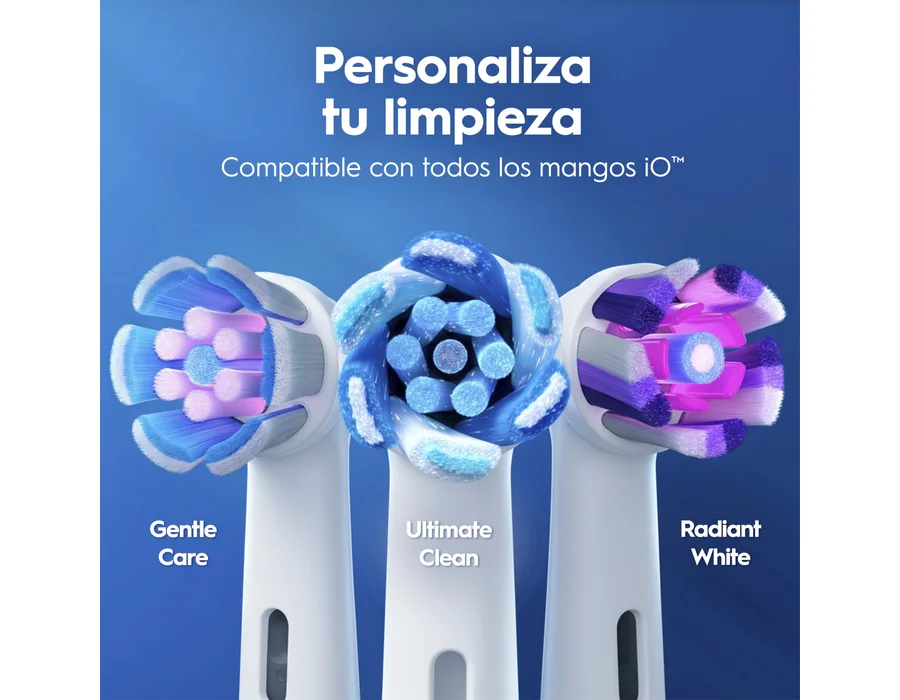 Oral-B iO 2 Cepillo de Dientes Eléctrico con 1 Cabezal, Rosa Suave foto 2