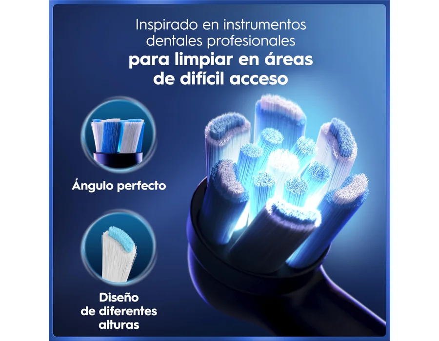 Oral-B iO 5 Cepillo de Dientes Eléctrico con 3 Cabezales, Negro foto 3