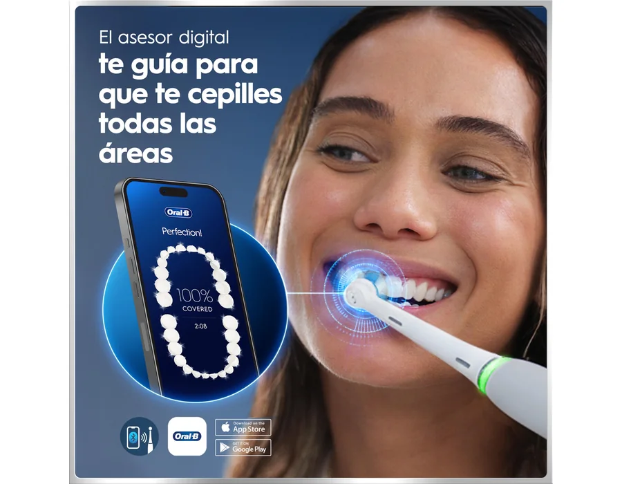 Oral-B iO 6 Cepillo de Dientes Eléctrico con 3 Cabezales, Gris foto 2