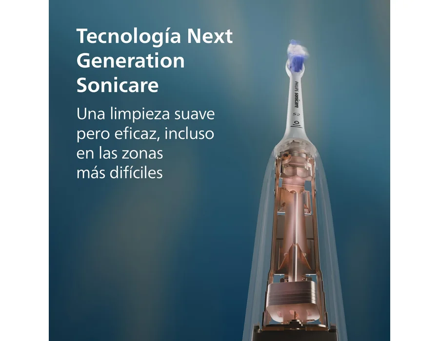 Philips Sonicare 5500 cepillo dental eléctrico, sónico con 2 modos, alerta de presión, EasyStart, SmarTimer y BrushPacer, azul marino, modelo HX7113/01 [Nueva Tecnología] foto 2