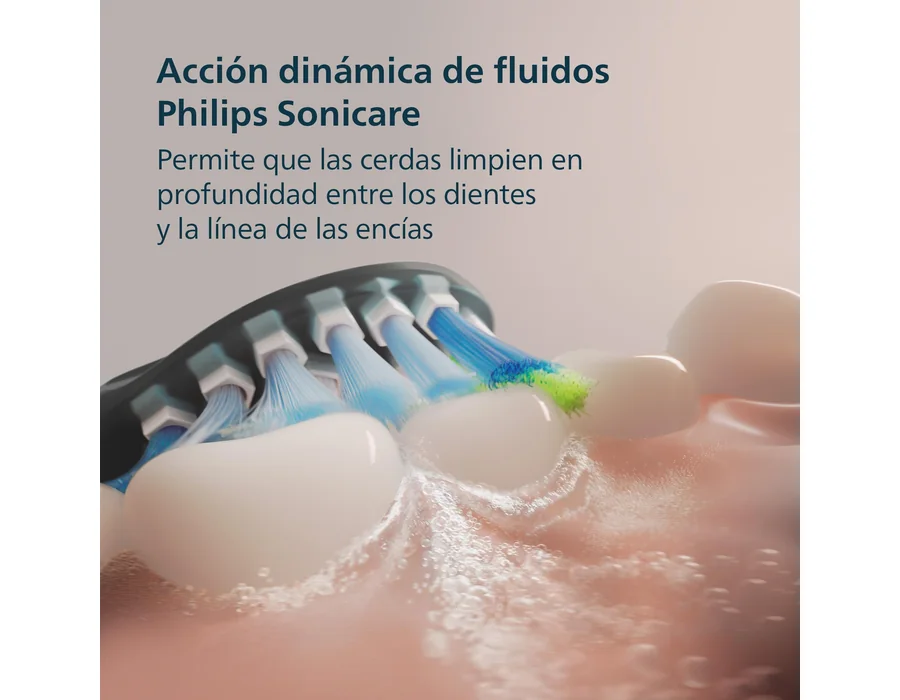 Philips Sonicare DiamondClean 9000 cepillo dental eléctrico, paquete doble, cepillo dental sónico con aplicación, sensor de presión, vaso de carga, negro y oro rosa, modelo HX9914/ foto 3