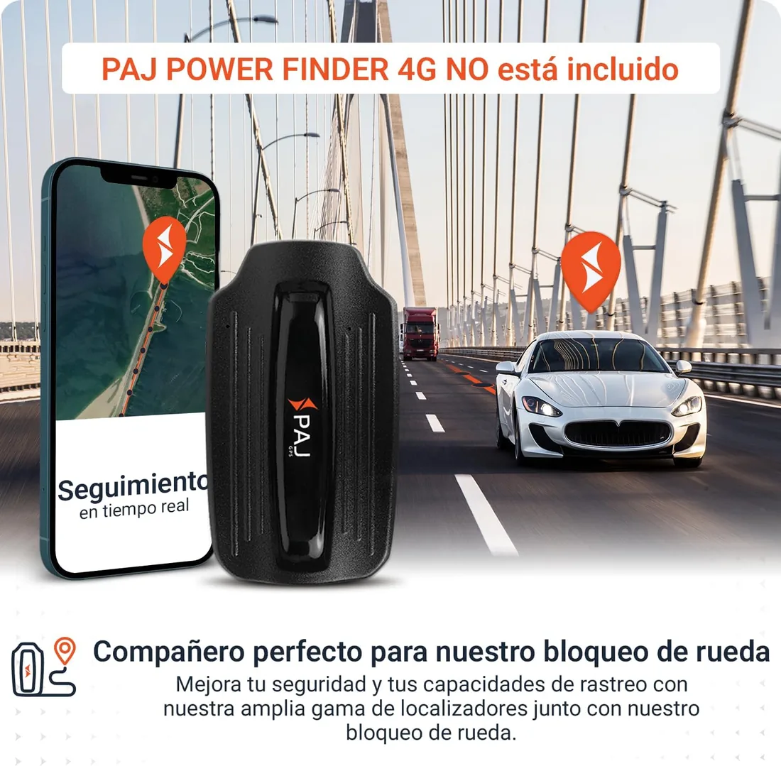 PAJ Cepo Antirrobo Universal para Ruedas – Motos y Otros Vehículos | Bloqueo de Rueda Universal - Mordaza Ajustable - Candado de Seguridad - apto SUV, Furgonetas, Autocaravanas y Remolques foto 3