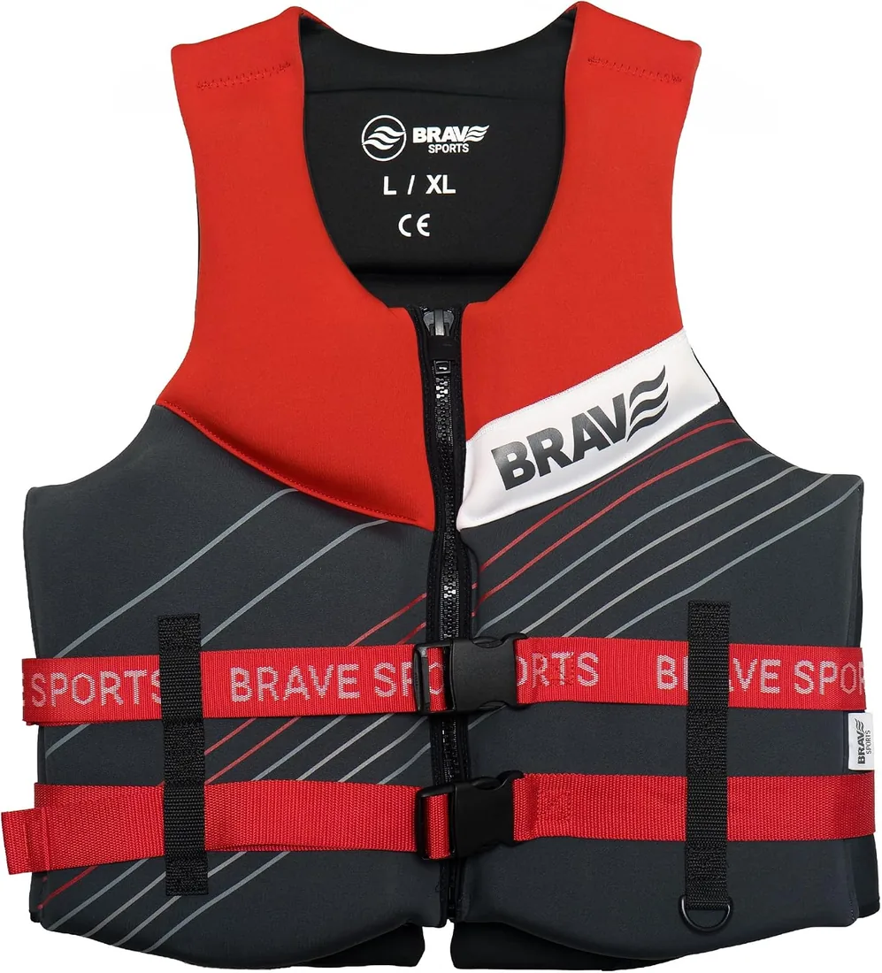 Chaleco Ayuda a la Flotabilidad 50N Certificado Adultos – Moto de Agua, Kayak y Paddle Surf – Neopreno SBR + EPE – Cremallera, Cintas y Anilla D