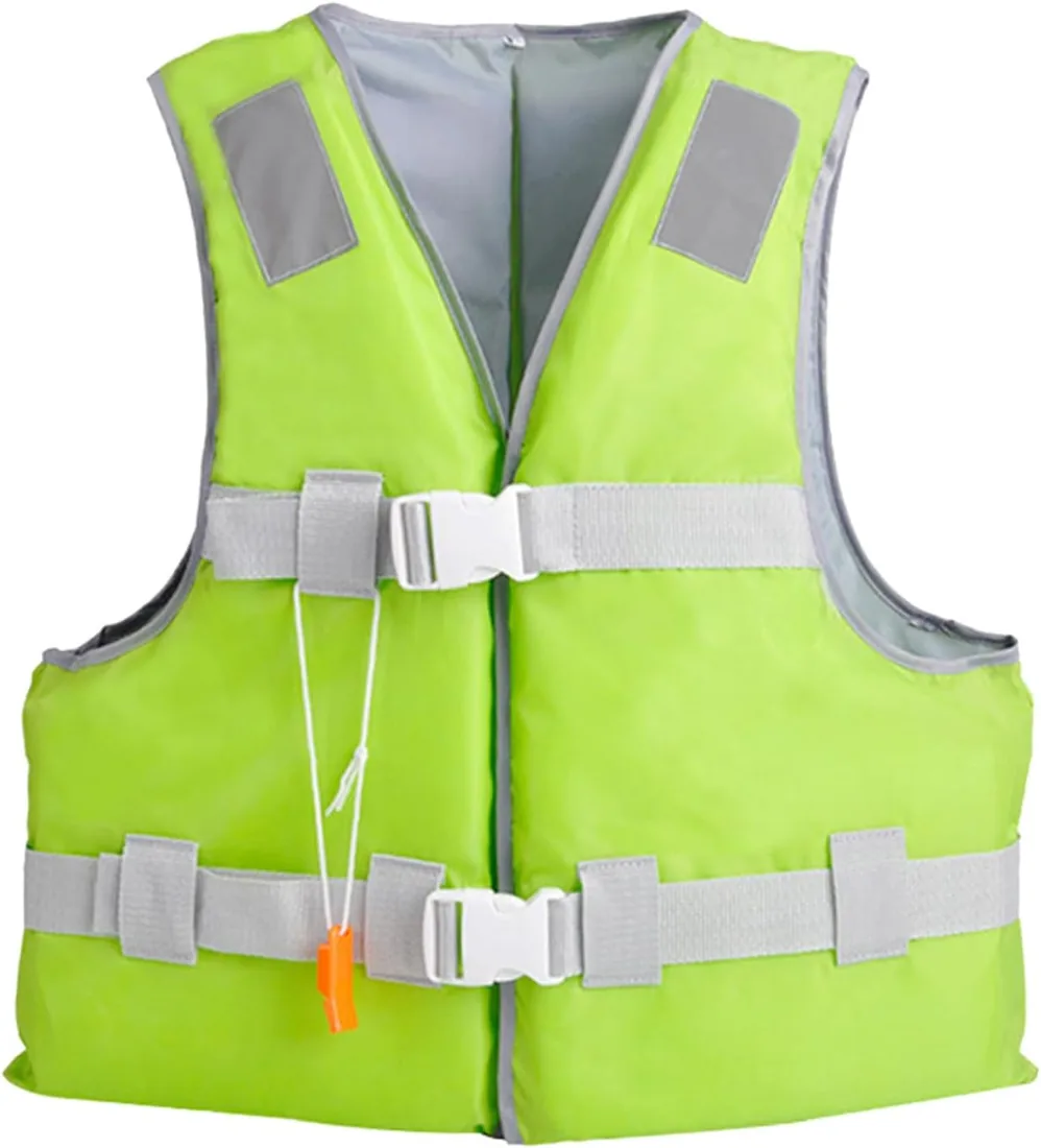 Chaleco de natación ajustable para adultos, unisex, chaleco ajustable con hebillas de seguridad dobles para natación, kayak, pesca, vela, SUP
