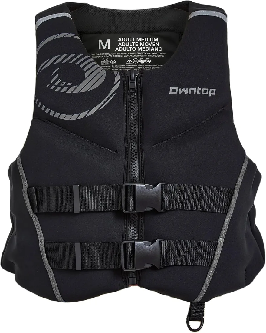 Owntop Ayuda a la Flotabilidad para Adultos | Chaleco de Natación de Neopreno Ligero | Chaleco de Flotabilidad Plegable con Doble Correa de Ajuste para Kayak, Paddle y Navegación