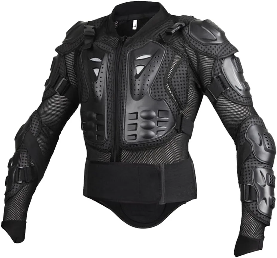 Moto Ciclismo Montar Cuerpo Completo Armadura del Protector de la Calle Guardia Profesional de Motocross Chaqueta de la Camisa con la Parte Posterior de Protección foto 2