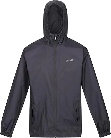 Hombre Chaqueta Impermeable Pack It, Black