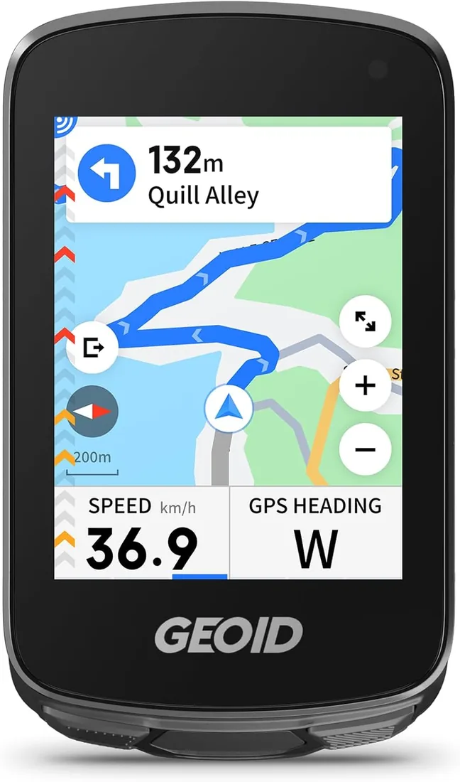 GEOID CC700 Pro GPS Ciclocomputador Touchscreen 2,8 Pulgadas con Mapas Completos – Ciclocomputador Bicicleta GPS Sin Cables con Navegación por Mapa, IPX7 Impermeable