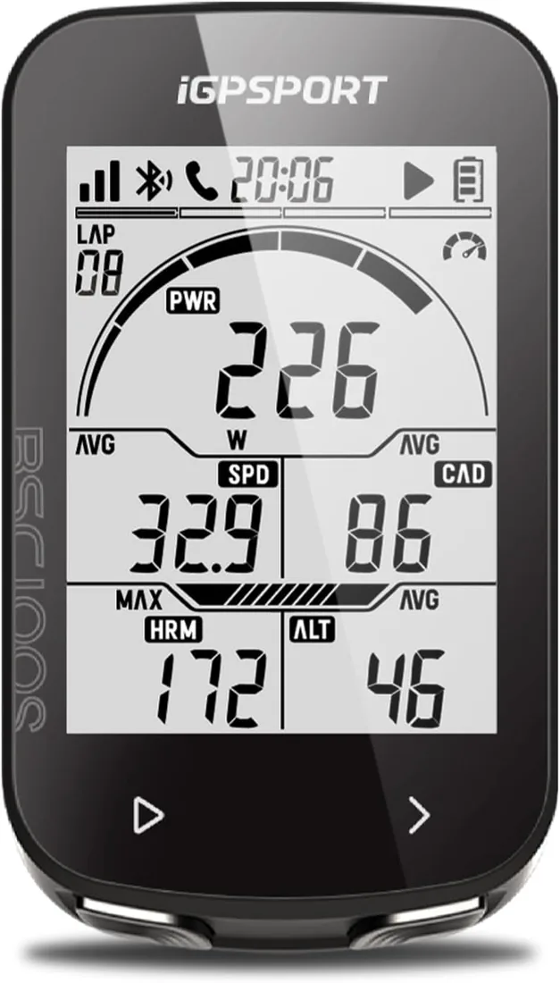 iGPSPORT BSC100S Ciclocomputador GPS,Pantalla de 2,6" y 40+ Datos | 40 H de Autonomía, App iGPSPORT y Strava, IPX7, Retroiluminación Automática, ANT+/BluetoothGPS Bicicleta