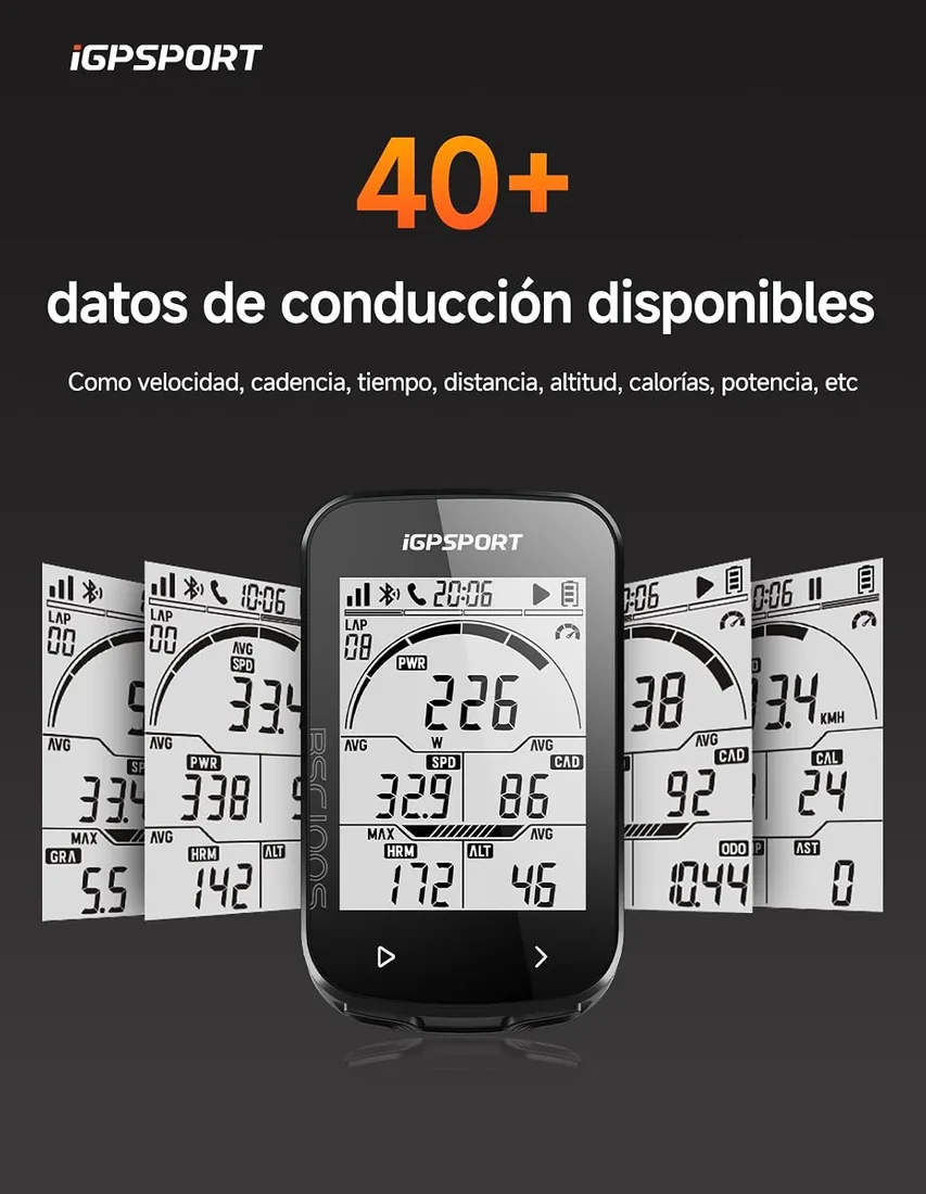 iGPSPORT BSC100S Ciclocomputador GPS,Pantalla de 2,6" y 40+ Datos | 40 H de Autonomía, App iGPSPORT y Strava, IPX7, Retroiluminación Automática, ANT+/BluetoothGPS Bicicleta foto 3