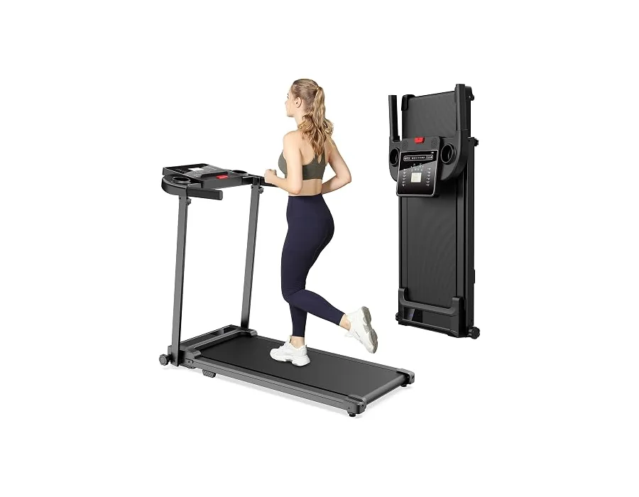 Cinta de Correr Plegable Andar - Caminadora Electrica para Casa con Pantalla LCD Treadmill for Home 3 en 1 Walking Pad Compact Portable Under Desk Running para el hogar y la Oficin