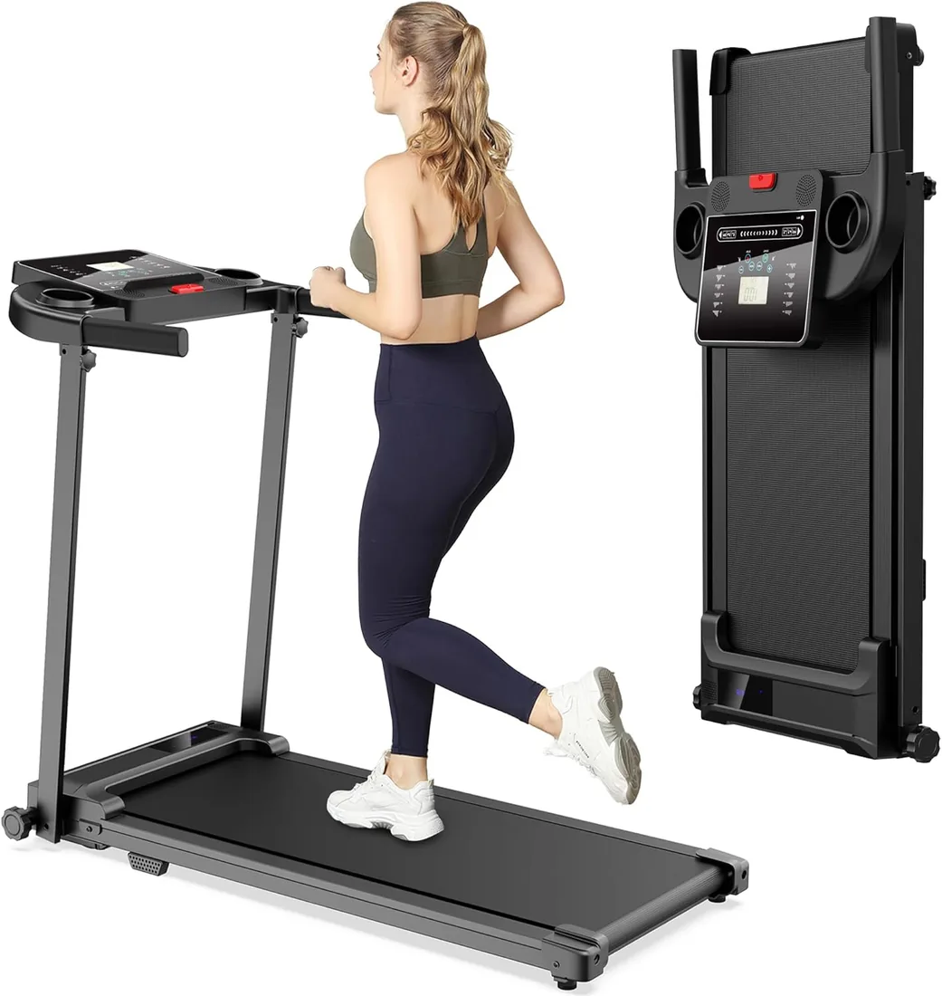 Cinta de Correr Plegable Andar - Caminadora Electrica para Casa con Pantalla LCD Treadmill for Home 3 en 1 Walking Pad Compact Portable Under Desk Running para el hogar y la Oficina 100KG foto 3