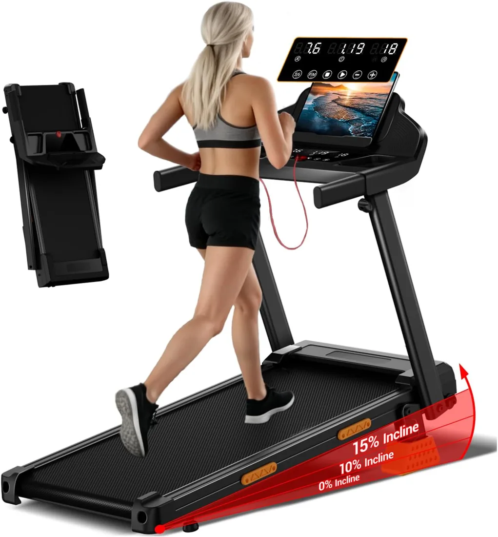 CURSOR Cinta de Correr Plegable con Inclinación 15%,12km/h,3.0 CV