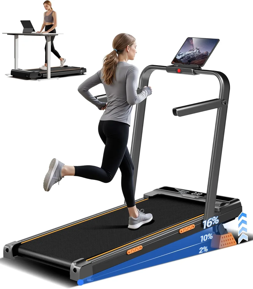 LONTEK Cinta para Correr Plegable con Inclinación 16%,8-10KM/H foto 3