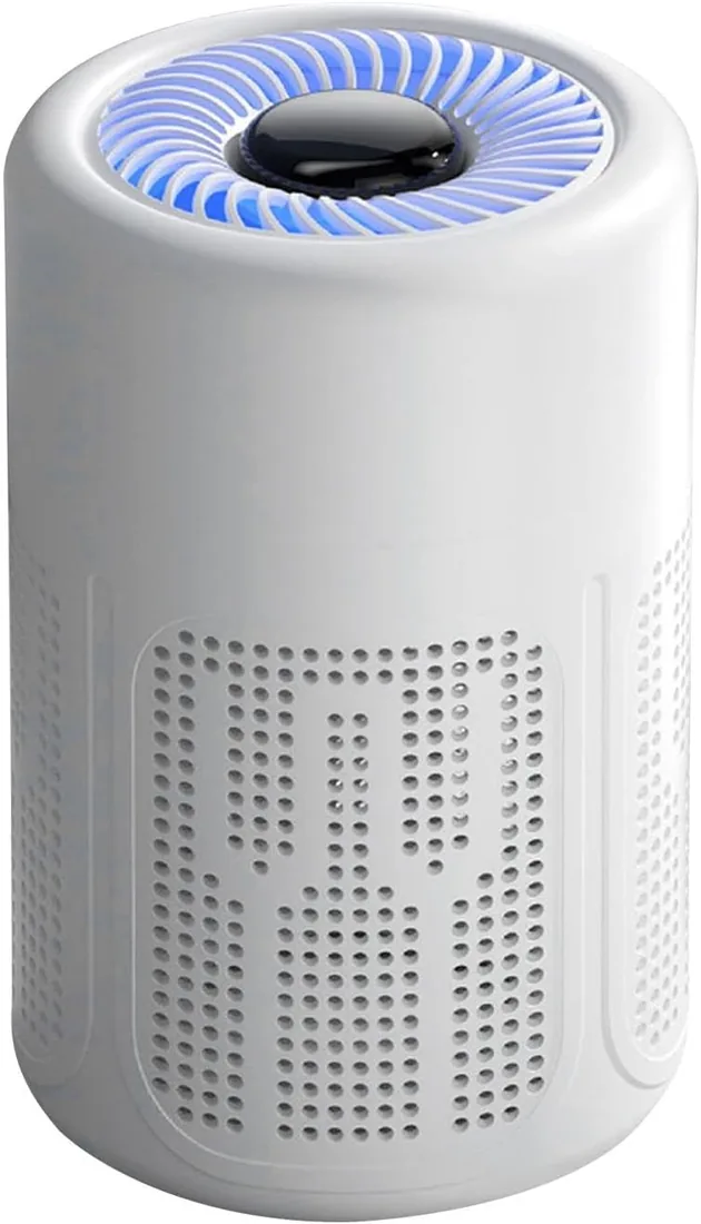 Circulador de Aire Filtro Multicapa Silencioso Amplia Cobertura | Ventilador Potente y Ambientador de Hogar Para Hogar Salón Cocina Oficina Apartamento Viaje Escritorio