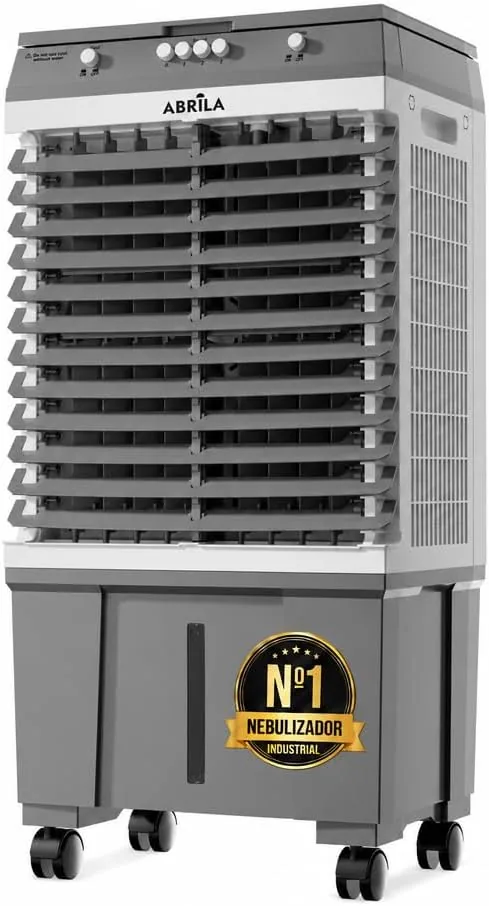 Climatizador Evaporativo 20L | Sin Tubo Exterior | Triple Función: Frío, Humidificador y Ventilación | 4 Acumuladores de Frío | 3 Velocidades | Lamas Oscilantes | Portátil con Ruedas