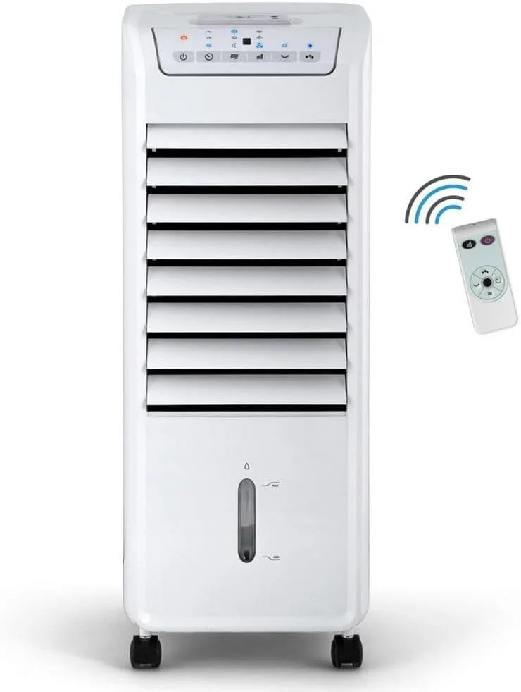 Orbegozo Air 46 Climatizador Evaporativo 3 En 1, 3 Velocidades, Temporizador, Acumuladores De Frío, Depósito De 6 L, Mando A Distancia, Silencioso, 55 W, Plastico/Metal foto 2
