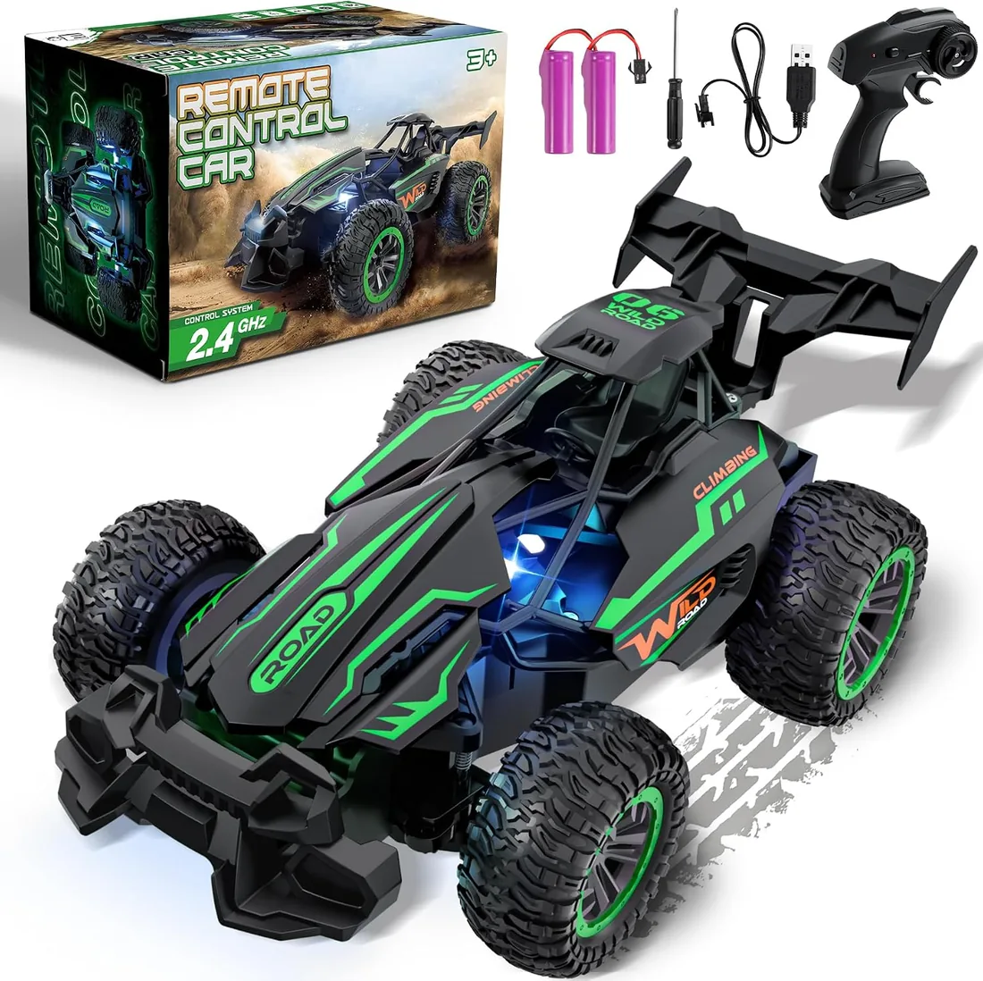 Coche Teledirigido, 1:18 RC Coche 2.4GHz 20+KM/H High Speed Coches Teledirigidos con Batería Recargable Coches Teledirigidos para Niños 3-16 Años Regalo Cumpleaños Navidad foto 2