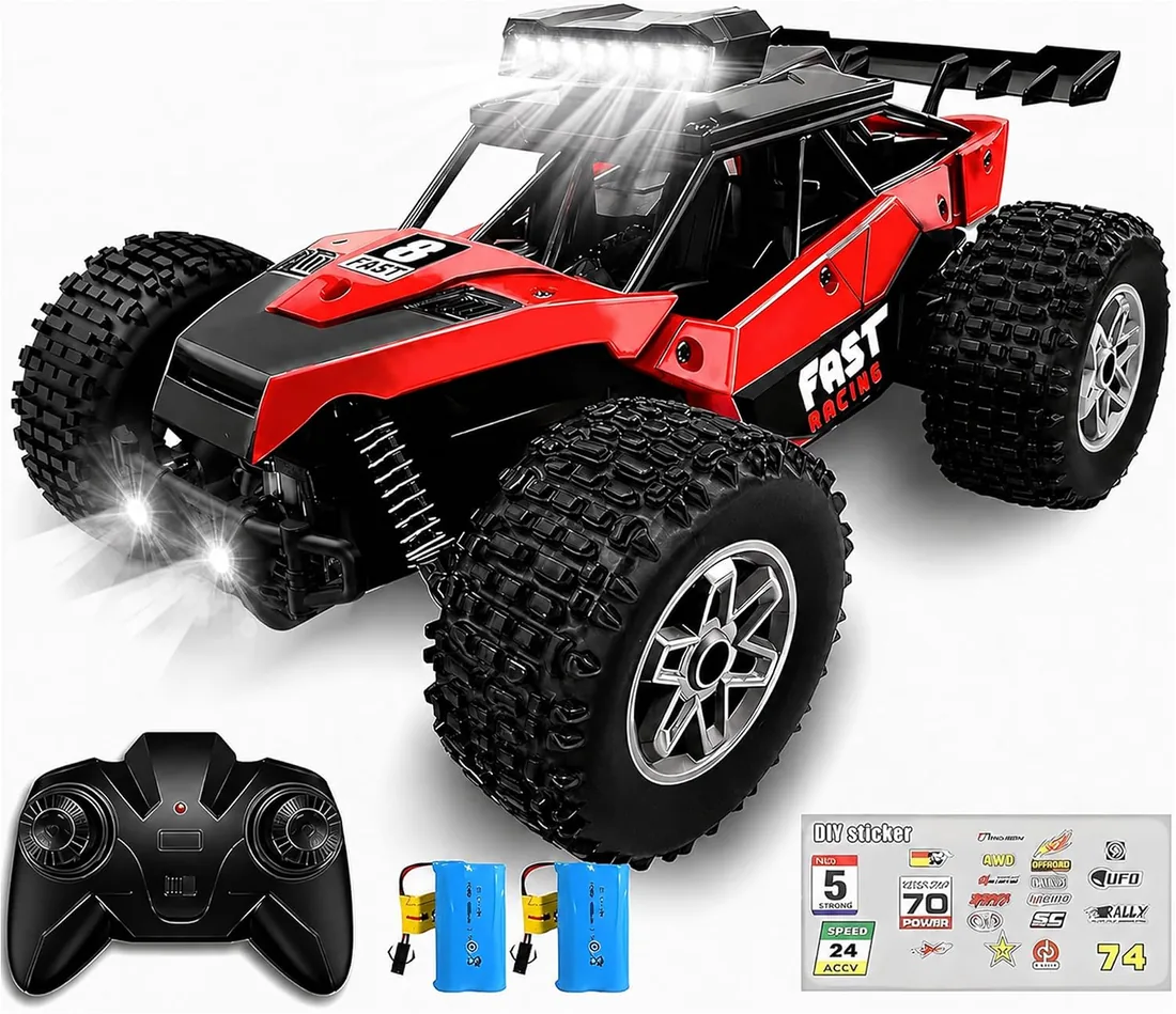 Coche Teledirigido RC con 2 Baterías,Coches Teledirigidos para Niños 60Min Play,20km/H Acelerador Proporcional Completo, 6-16 Años, Regalos Navidad Cumpleaños [Modelo Mejorado 2025] foto 3