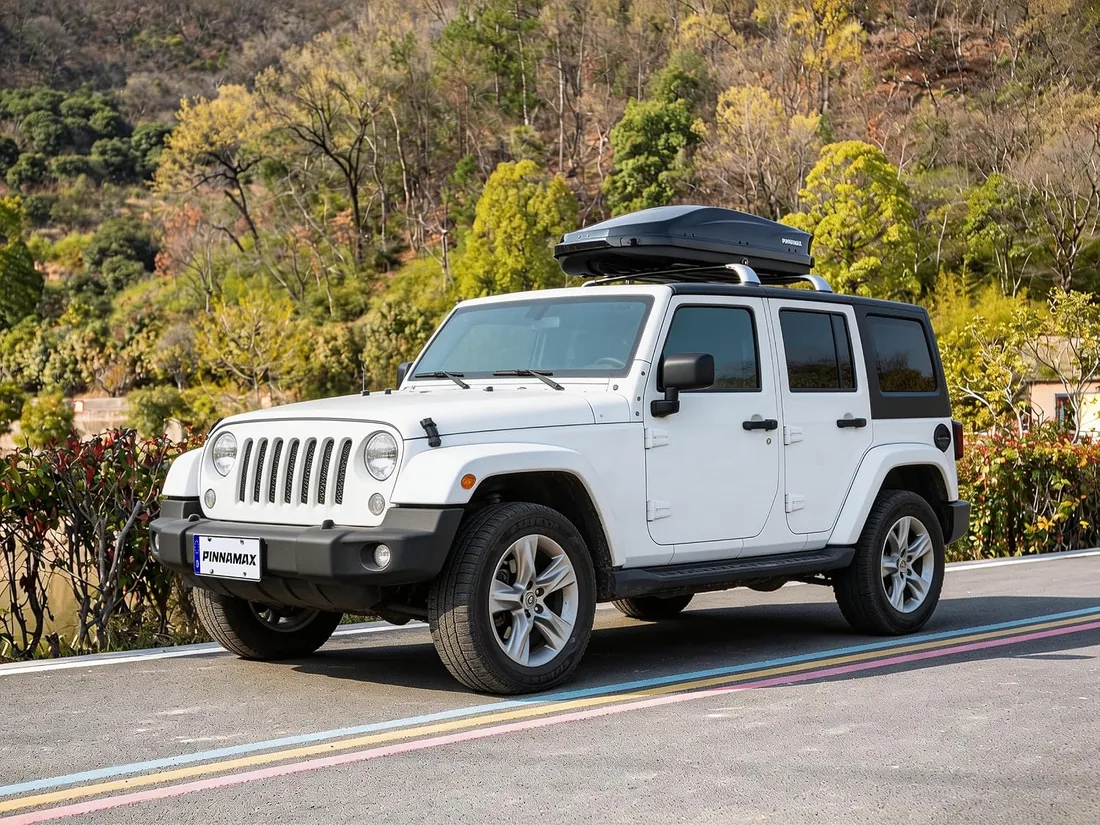 Cofre de techo de 400 L con cerradura, para coche, apertura por ambos lados, impermeable, para portaequipajes de techo, para SUV Combi Van (400 L) foto 2