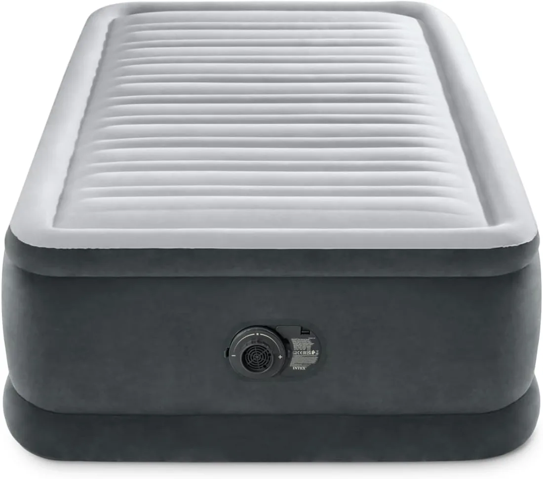 Intex 64412 Comfort-Plush Elevated Colchón Hinchable, con Tecnología Fiber-Tech, de la Línea Dura-Beam Deluxe