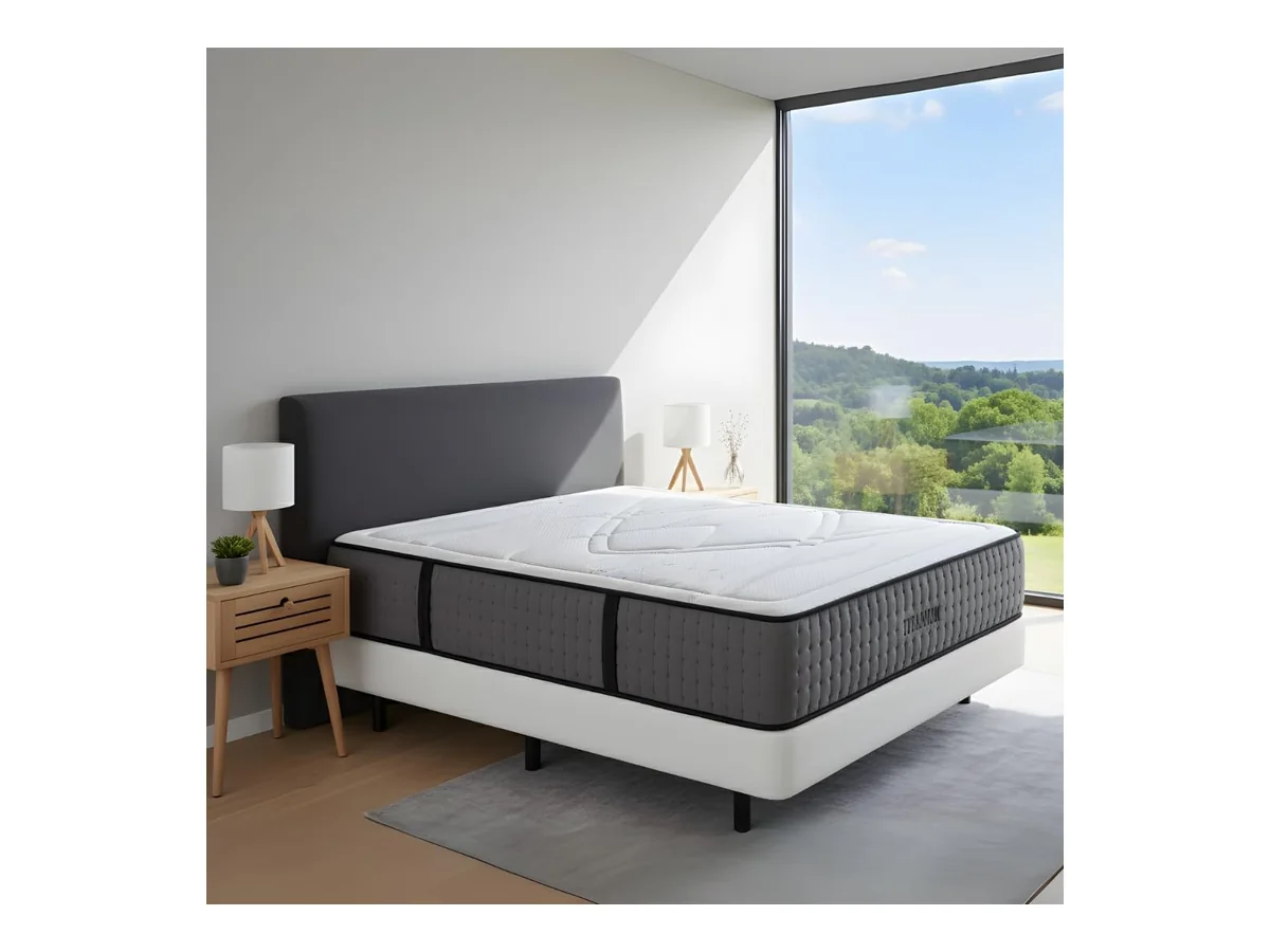 Moisury® Colchón Viscoelástico 135x190 Premium – Firmeza Alta 30 CM Altura – Colchón Ortopédico Titán –…