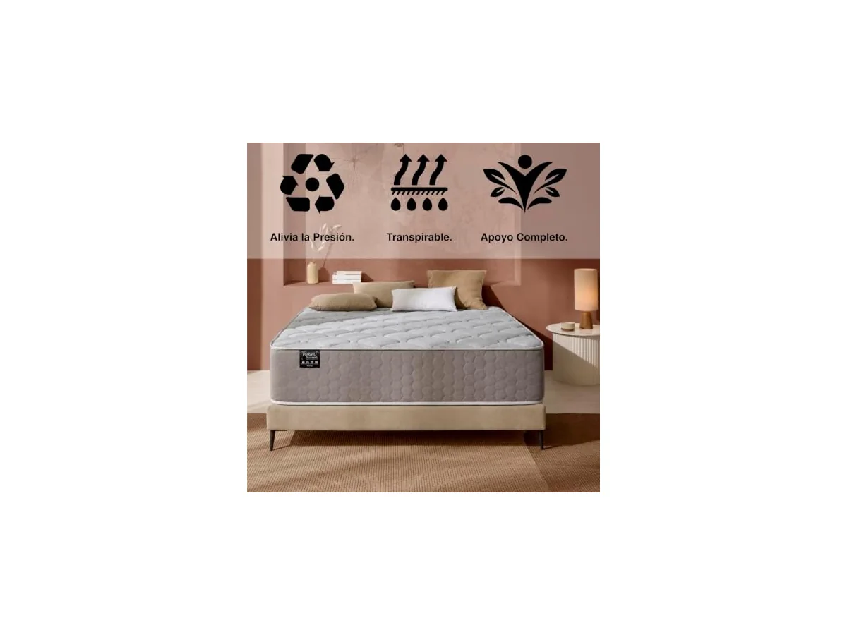 T-ORMU Colchones 135x190 Viscoelástico Premium Firme - Colchón 135x190 – Altura ± 27 cm – Colchon… foto 2