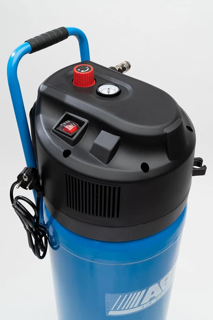 Compresor de aire vertical ABAC EASE-AIR 50V, Compresor de aire sin aceite, Presión máxima 10 bar, Potencia 2 hp, Depósito 50 litros, Nivel sonoro 97 dB (A) foto 3