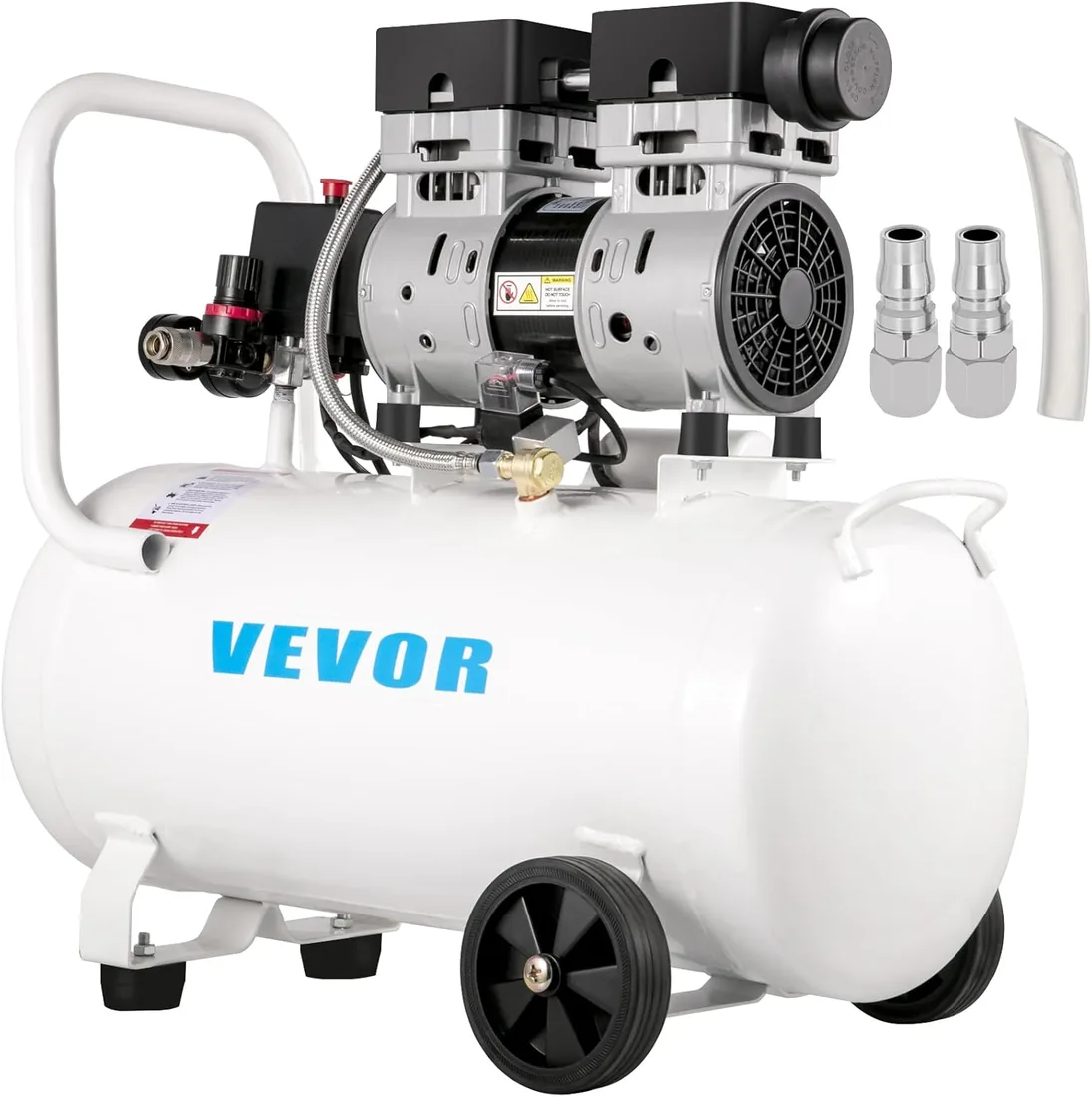 VEVOR Compresor de Aire Ultra Silencioso 50 L, Ultra Quiet Air Compressor 750 W, Compresor de Aire Silencioso de Tanque, 230 V 50 Hz, 68 dB, Compresor Ultra Silencioso para Reparaciones en el Hogar foto 2