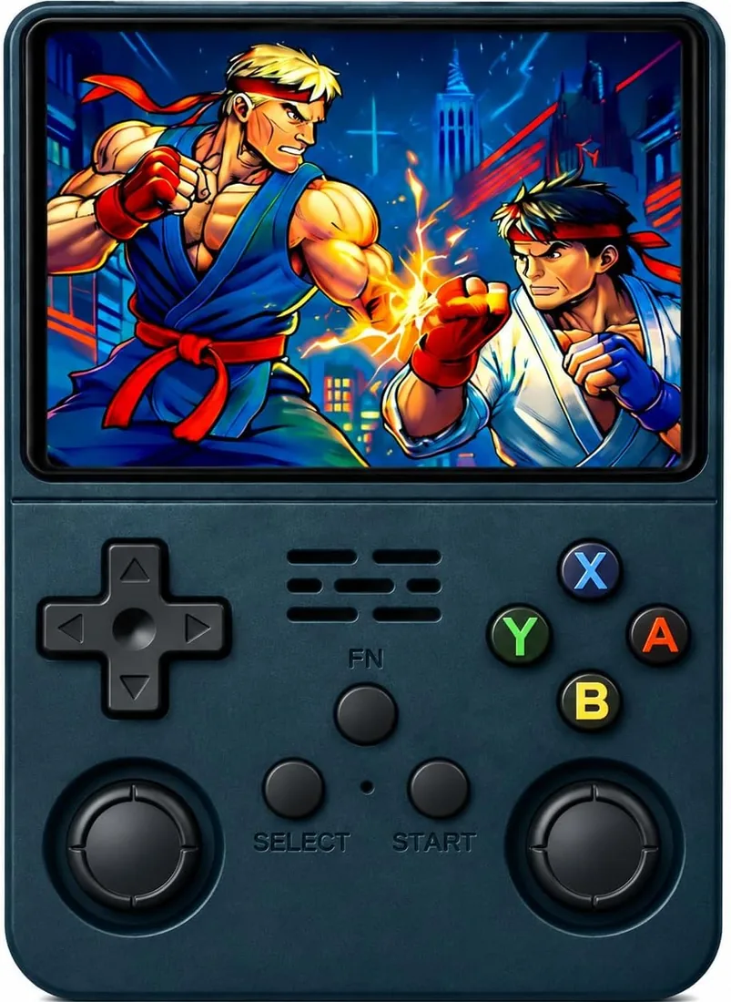 Consola Retro Portatil con 20.000 Juegos - Versión 2025- Mini Consola Arcade - Juegos de PS1, PSP, N64, NDS, SuperN, GameB, GBA, NeoG, etc. - Pantall HD 3.5' 640 * 480 - Rechace Imitaciones (Negro) foto 2