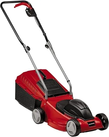 Einhell Cortacésped eléctrico GC-EM 1232 | 1200 W | Ancho de corte de 32 cm | Hasta 300 m² | Ajuste de altura de corte en