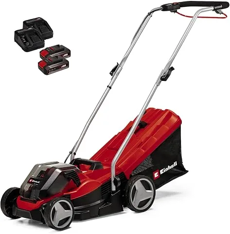 Einhell Kit de cortacésped con batería GE-CM 36/33 Li | PXC | 36 V | corte 33 cm | máx. 250 m² | cesta 30 l | altura corte foto 2